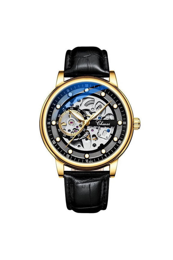 Brand Luxury Mens Automatic Mechanical Watches Fashion Business Waterproof Watch Tourbillon Self Winding Men Wristwatch