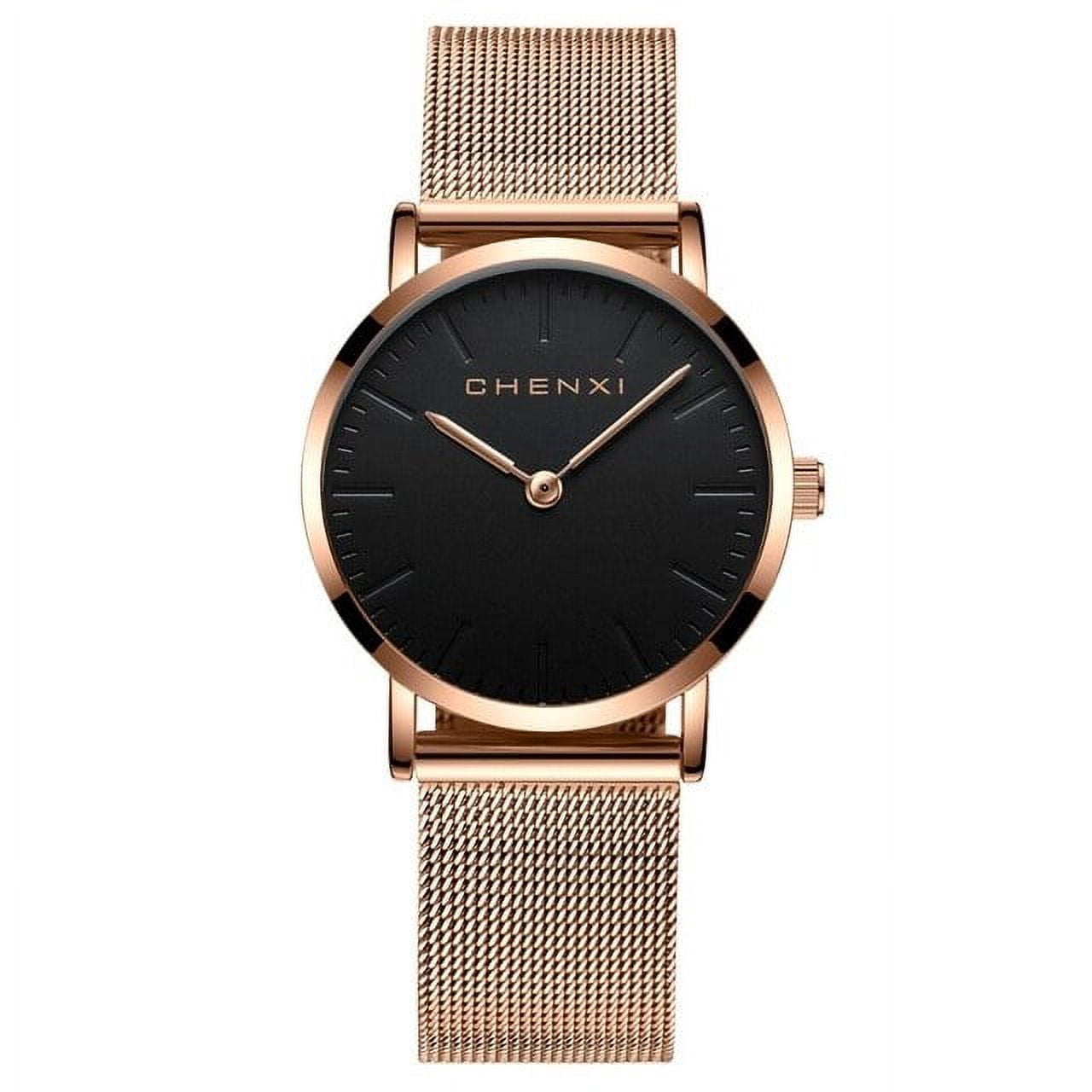 CHENXI Fashion Rose gold Lover Watches Men Waterproof Ultra thin Quartz  Watch Top Luxury Brand Woman Elegant Dress Ladies Watch - Walmart.com