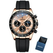 CHENXI Original Mens Watches Top Luxury Business Moon Phase Wrist Watch Men Waterproof Chronograph Male Sport Quartz Clock