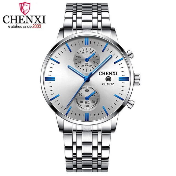 CHENXI Quartz Watches For Men Multifunction Luminous Analog Wrist Watch Waterproof Chronograph Fashion Date Relogio Masculino
