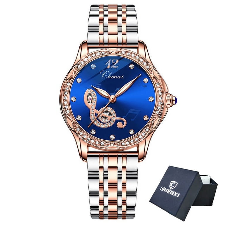 CHENXI Rose Gold Women Automatic Mechanical Watches Top  display picture 2