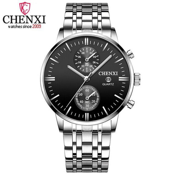 CHENXI Top Luxury Brand Mens Sport Watches Full Steel Waterproof Quartz Watch Men Fashion Chronograph Clock Date Wrist Watch