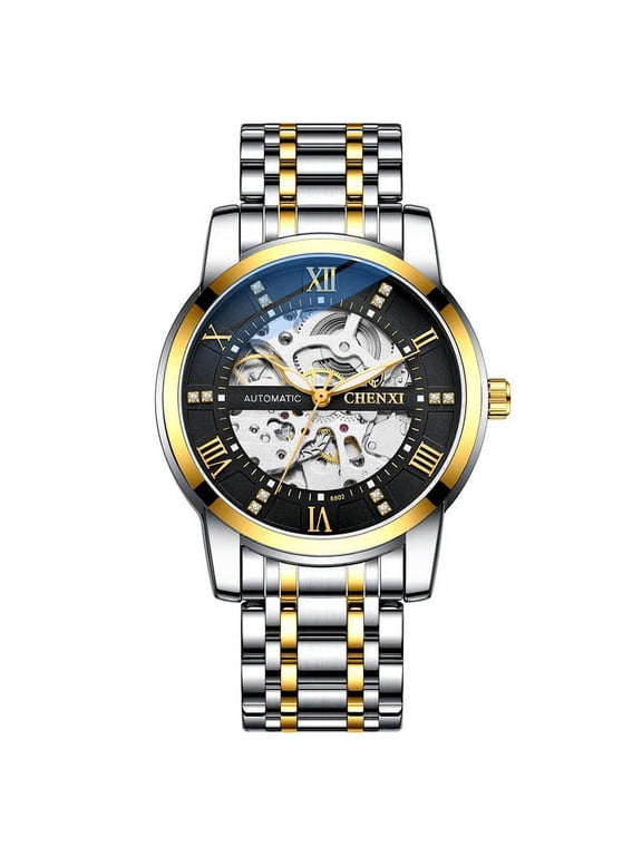 Watches Luxury Men's Automatic Self Wind Mechanical Wristwatches Waterproof Male Fashion Luxury Stainless Steel Clock