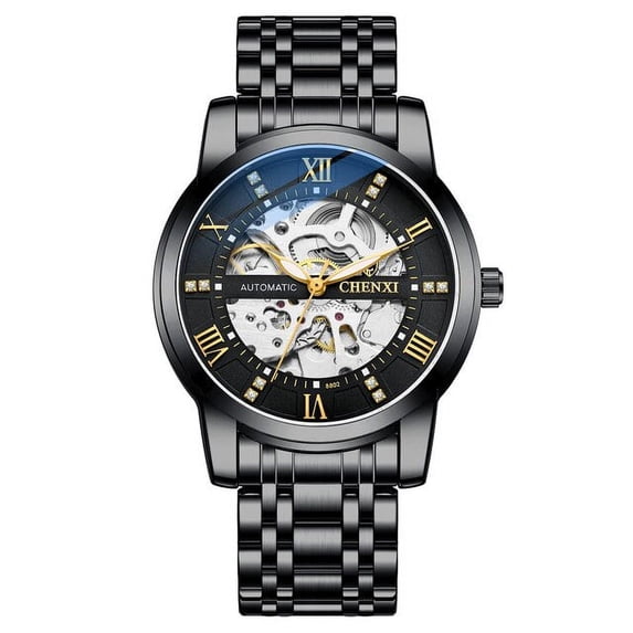 CHENXI Watches Luxury Men's Automatic Self Wind Mechanical Wristwatches Waterproof Male Fashion Luxury Stainless Steel Clock