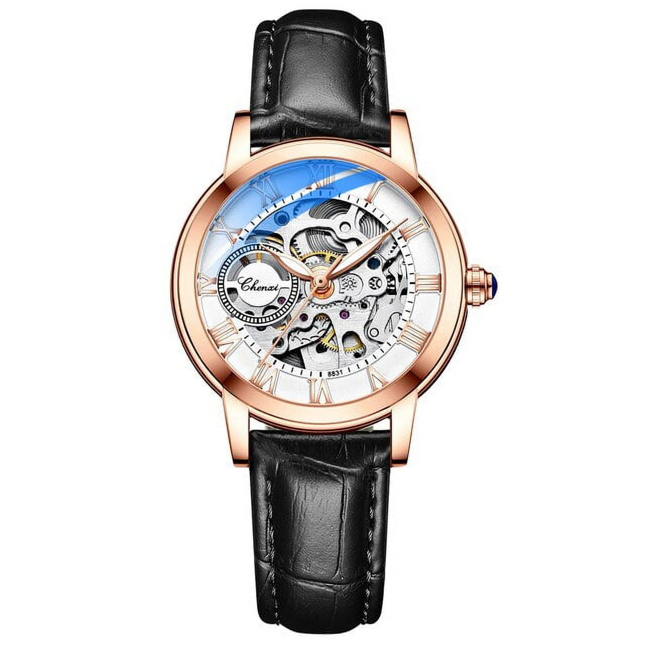 Ladies automatic top skeleton watch