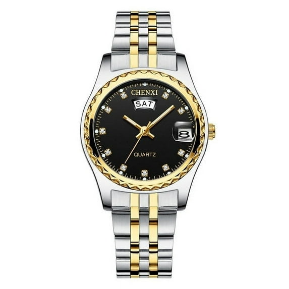 CHENXI Women Luxury Quartz Watches Ladies Golden Stainless Steel Watchband High Quality Casual Waterproof Watch Gift for Wife