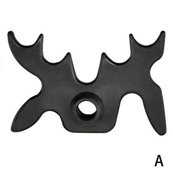 CHENYA Moosehead Bridge Head, Black Plastic Slip-On Billiards Cue Rack Bridge Head Sports Expert Billiard Pool Cue Stick E8R7