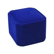 CHENZERO 4x5x5.5cm Jewelry Gift Box Engagement Wedding Ring Boxes Jewellery Packaging Velvet Ring Boxes Ring Boxes for Jewelry Gift Bulk