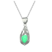 CHENZERO Glow In The Dark Dragon Egg Tear Glowing Necklace Glow In The Dark Tear Drop Necklace Necklace Necklace Pearl