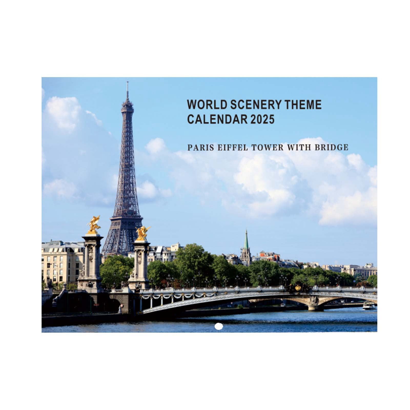 CHENZERO NEW 2025 World Calendar Dream Wall Calendar Travelling