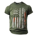 thumbnail image 1 of CHENge 250 Anniversary USA Shirt Crewneck Pullover Tops Men's USA 250th Anniversary Shirt Tshirts Short Sleeve T Shirt America Crew Neck Tee, 1 of 5