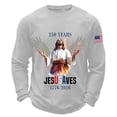 thumbnail image 1 of CHENge 250 Anniversary USA Shirts for Men Waffle Shirt Casual Crewneck Long Sleeve Tops 250 Years American Graphic Tshirt, 1 of 3