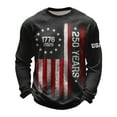 thumbnail image 1 of CHENge 250th Anniversary Shirt USA Anniversary Waffle T-Shirt Sweatshirt Men Casual Long Sleeve Crewneck Tshirt, 1 of 3