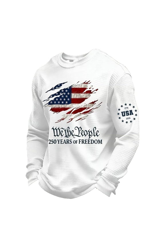 250th Anniversary USA Shirt 250 Years Birthday American Anniversary USA Long Sleeve O-Neck T-Shirt
