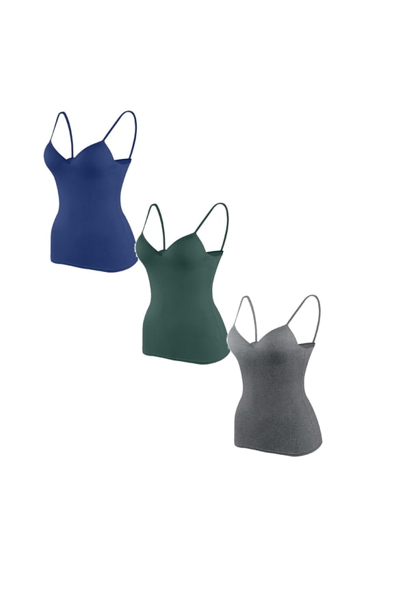 3 Piecess Workout Tops with Built In Bra Sleeveless Loose Fit Retro Built-In Bra Tank Activewear Gym Sports Basic Camisole Workout Yoga Tops