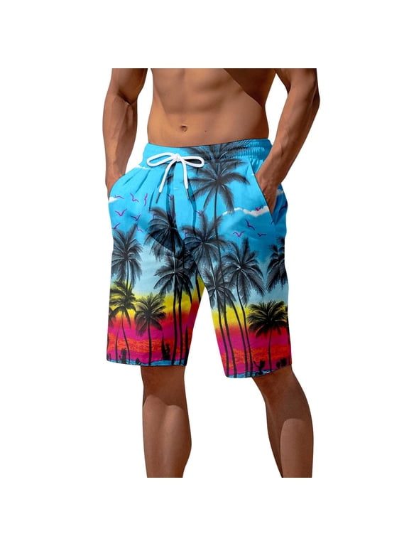 6xl Swim Trunks for Men Big and Tall Retro Athletic Funny/novelty Print Quick Dry Spring Break Swim Trunks with Pockets Anti-Chafe Beach Wear