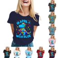 thumbnail image 1 of CHENge Autism Acceptance Shirt for Women I Believe in a Spectrum of Possibilities Tee Top Be Kind Short Sleeve, 1 of 4