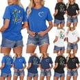 thumbnail image 1 of CHENge Autism Awareness Shirt Womens Autistic Support Tshirt Acceptance Inspirational Mom Short Sleeve Tops, 1 of 6
