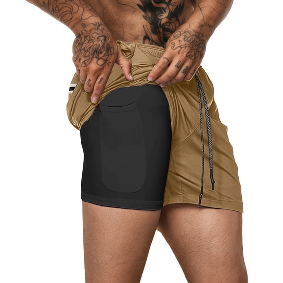 CHENge Big Men's Swim Trunks 4x Breathable Floral Swim Trunks Quick Dry 4th Of July Swim Trunks with Compression Liner Upf 50+ Sun Protection Summer Swimwear