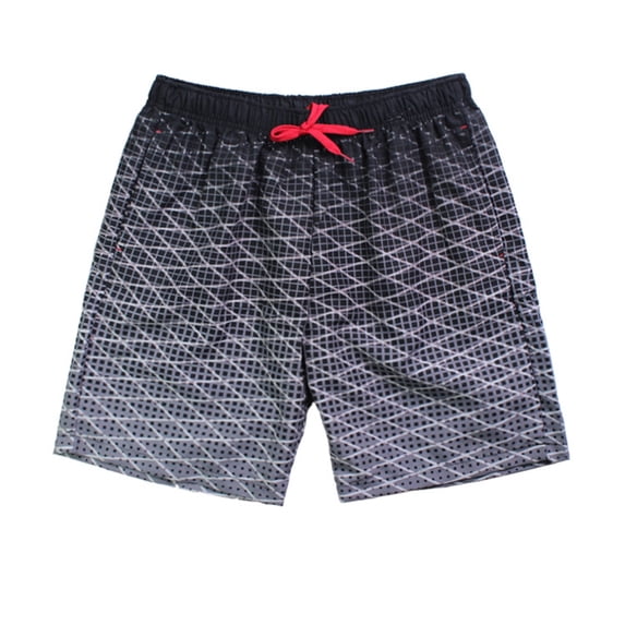 CHENge Big Men's Swim Trunks 4x Loose Fit Hawaiian Print Quick-Dry Patriotic Swimming Trunks with Pockets Stretch Fabric Swimwear Bathing Suits