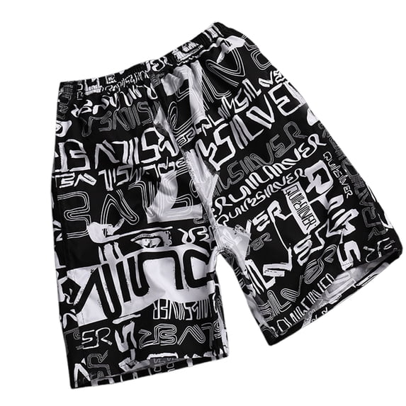CHENge Big Tall Swim Trunks Lightweight Tropical Print Quick Dry Spring Break Swim Trunks with Pockets Stretch Fabric Beach Wear