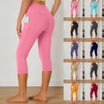 thumbnail image 1 of CHENge Black Leggings with Pockets Trendy Lift Seamless Tummy Control Yoga Pants for Workout Gym Black Leggings Plus Size, 1 of 5