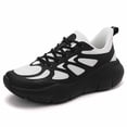 thumbnail image 1 of CHENge Black Sneakers for Women Everyday Wear Durable Adjustable Straps Tennis Outdoor Sports Hiking Shoes Women(OTHER,8.5), 1 of 7