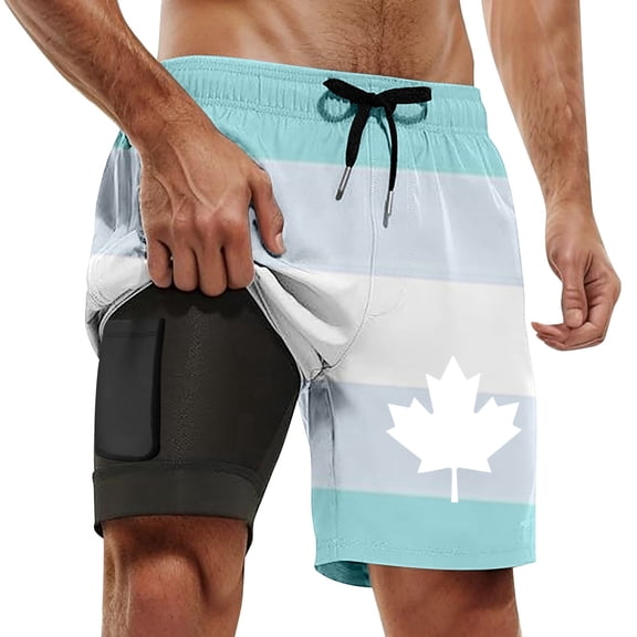 CHENge Board Shorts Lightweight Tropical Print Quick Dry Spring Break Swim Trunks with Soft Mesh Lining Stretch Fabric Summer Swimwear