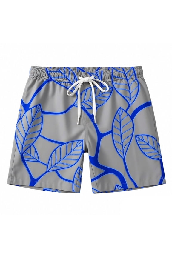 Board Shorts Men's Loose Fit Floral Swim Trunks Quick Dry Spring Break Swim Trunks with Pockets Anti-Chafe Fishing Shorts for Men