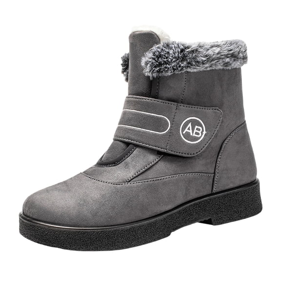 CHENge Boots for Women Knee High Fashion Versatile Comfort Bow Design Warm Hook Loop Closure Womens Cowboy Boot Autumn/winter Footwear(Grey,7.5)