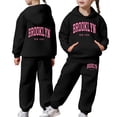 thumbnail image 1 of CHENge Cute Hoodies For Boys Y2K,Girls Long Sleeve Hooded Sweatshirt and Pants Set Cute Pullover Tracksuit Warm Outfit for Toddler Kids Casual Playwear Back To School Fashion Tops, 1 of 7