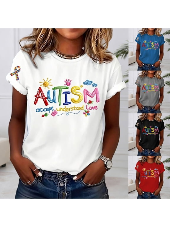 Down Syndrome Awareness Shirts for Women World Down Syndrome Day Tshirt Love Hearts Tee Top