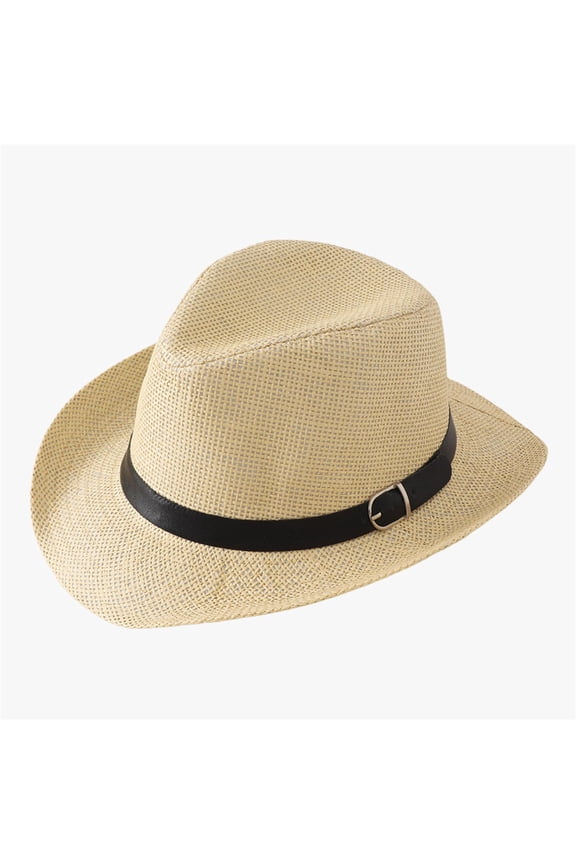 Elegant British Style Panama Straw Hat for Women and Men Wide Brim Summer Sun Casual Outdoor Travel Beach Cowboy Hat