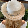 thumbnail image 1 of CHENge Elegant Lace Sun Hat For Women Comfortable Breathable Wide Brim Summer Fashion Accessory Suitable For All Year Round, 1 of 3