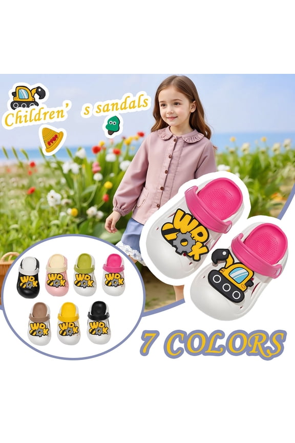 Kids Sport Clogs with Strap Secure Fit for Active Play Running Jumping Ventilated Holes for Cool Feet