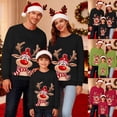 thumbnail image 1 of CHENge Matching Family Christmas Sweater Fashion Round Neck Couples Matching Outfits Men Xmas Pullover Top Fall Winter Clothes (Mom), 1 of 4