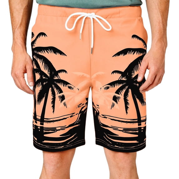 CHENge Men Plus Size Board Shorts Casual Retro Floral Swim Trunks Quick Dry 4th Of July Swim Trunks with Pockets Stretch Fabric Swimwear Bathing Suits