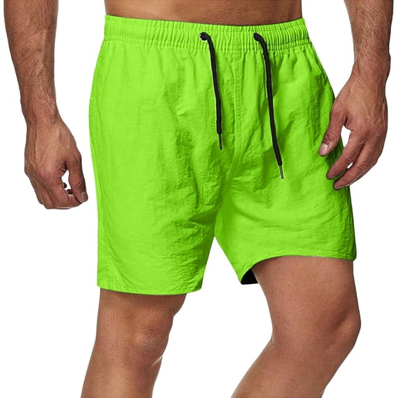 CHENge Men Plus Size Board Shorts Lightweight Palm Tree Print Quick Dry 4th Of July Swim Trunks with Pockets Stretch Fabric Beach Shorts Bathing Suits