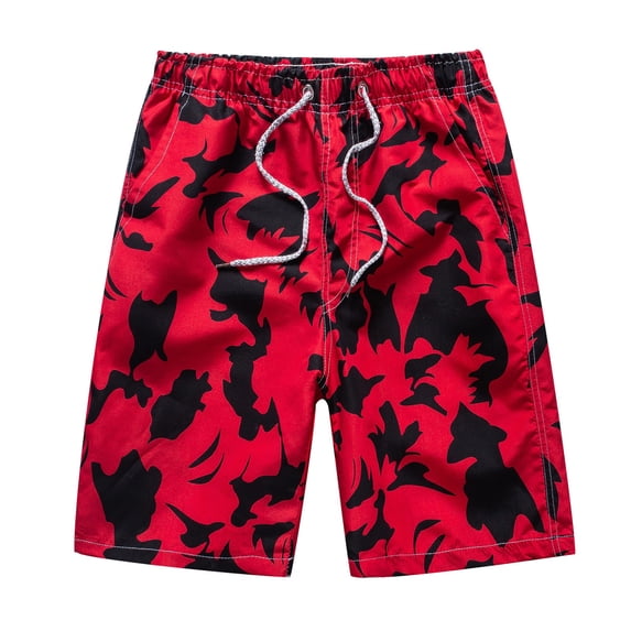 CHENge Men Plus Size Shorts Slim Fit Palm Tree Print Quick-Dry Patriotic Swimming Trunks with Pockets Upf 50+ Sun Protection Beach Shorts Bathing Suits