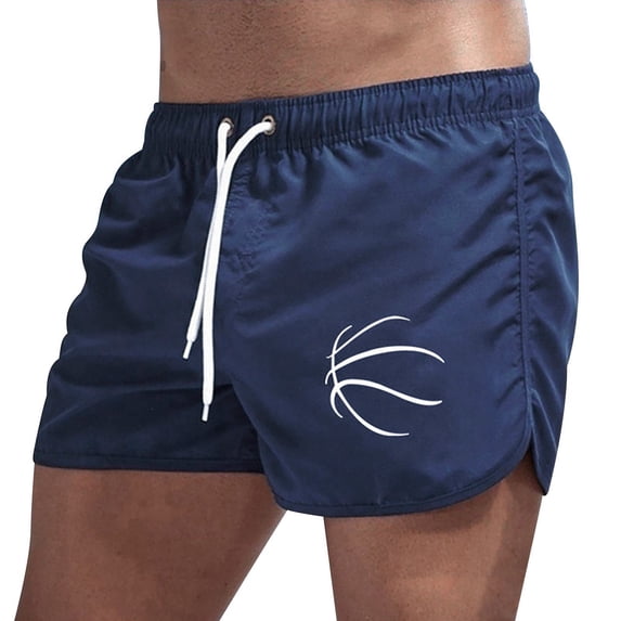 CHENge Men Swim Shorts 3 Inch Slim Fit Funny/novelty Print Quick-Dry Swimming Swimsuit Beach Shorts Big and Tall Stretch Fabric Beach Wear