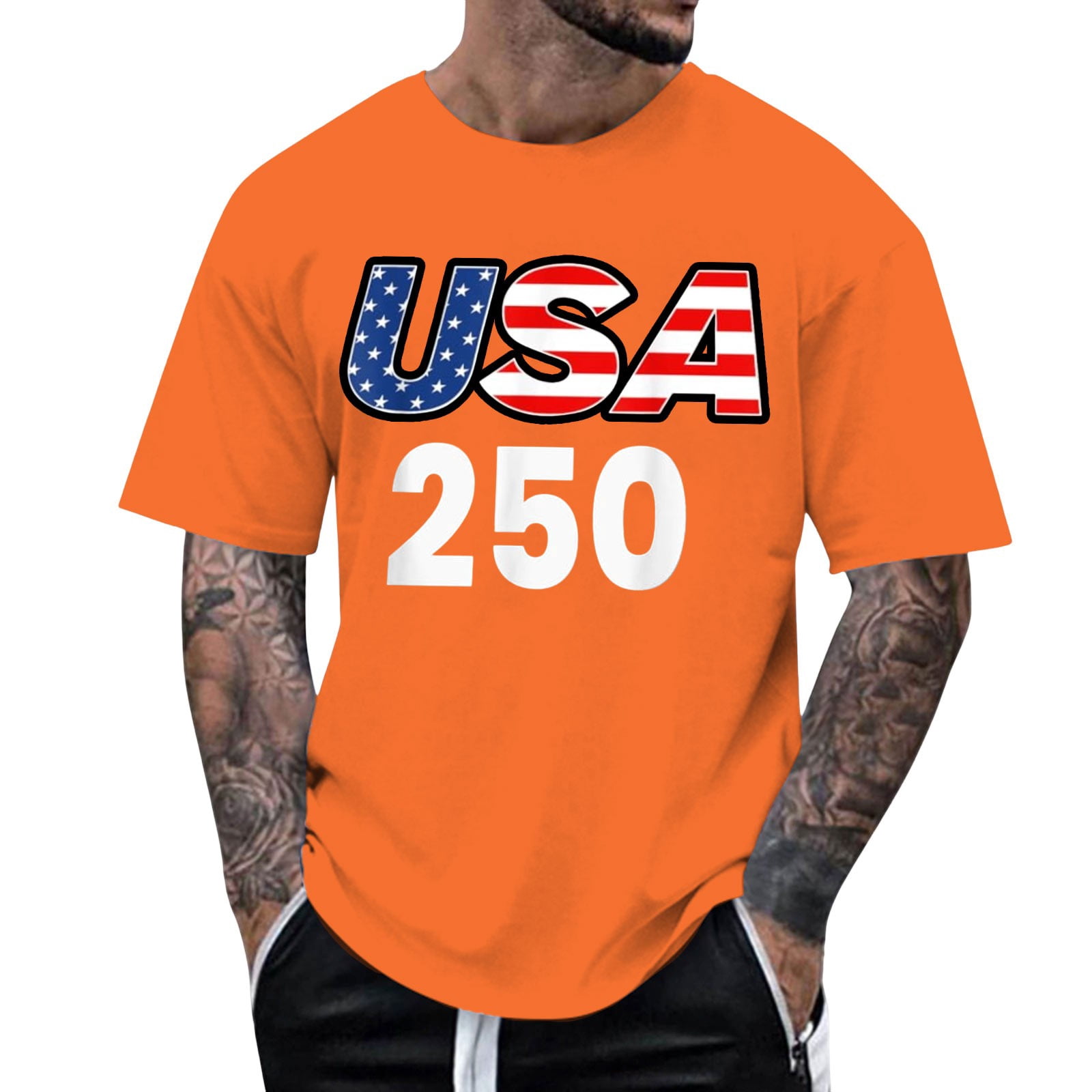 CHENge Men's 250 Anniversary USA 250th American Flag Patriotic 250 ...