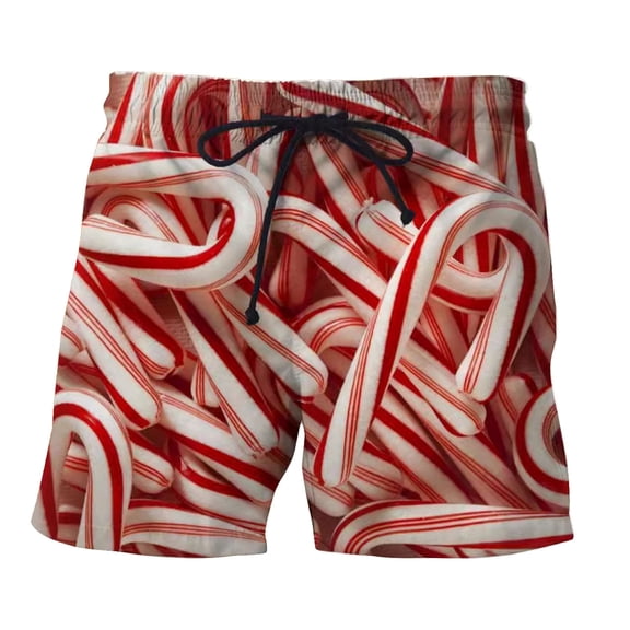 CHENge Men's Big and Tall Swim Trunks Lightweight Hawaiian Print Quick Dry Beach Swimming Shorts with Pockets Stretch Fabric Summer Swimwear