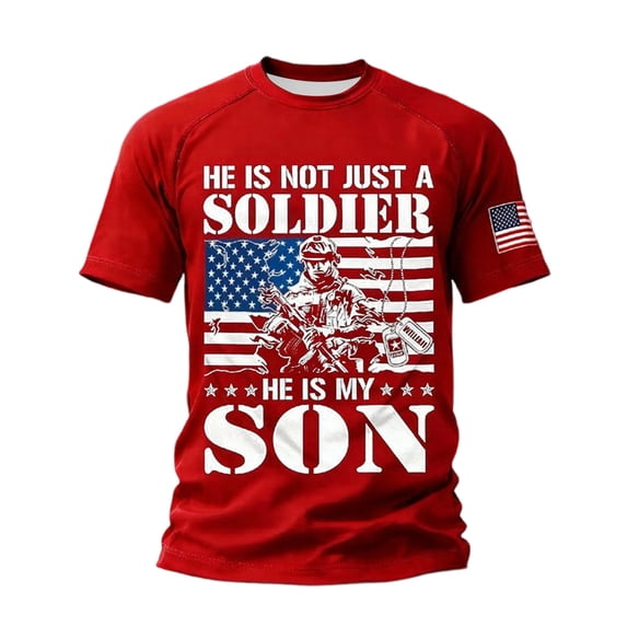 CHENge Men's R.E.D Friday Shirt On Friday We Wear Red Military Remember Everyone Deployed Unisex-Adults US Flag Classic Fit Short Sleeve T-Shirt