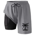 thumbnail image 1 of CHENge Men's Swimwear Loose Fit Floral Swim Trunks Quick Dry 4th Of July Swim Trunks with Compression Liner Stretch Fabric Fishing Shorts for Men, 1 of 5