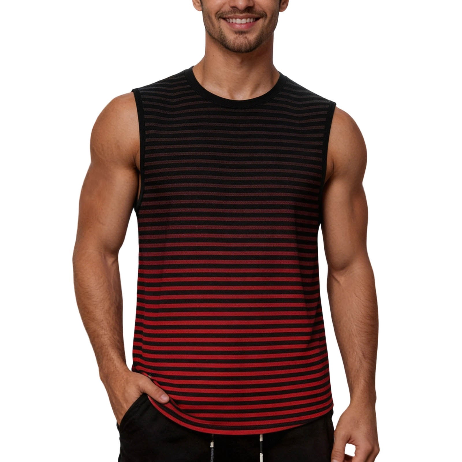 CHENge Men's Tank Top Fitness Muscle Shirt Quick-Drying Sleeveless ...