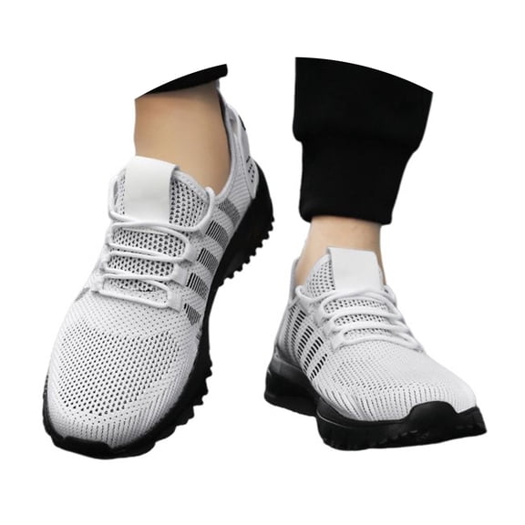CHENge Mens Sneakers Casual Mesh Wide Toe Box Zero Drop Work Shoe Men Gym Workout Shoes Breathable Mesh Sneakers
