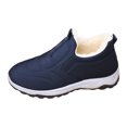 thumbnail image 1 of CHENge Mens Snow Boots Size 13 Leather Zip-Up Flat Soft Sole Fashion Comfort Elastic for Cold Weather Hiking Shoes(Blue,8.5), 1 of 7
