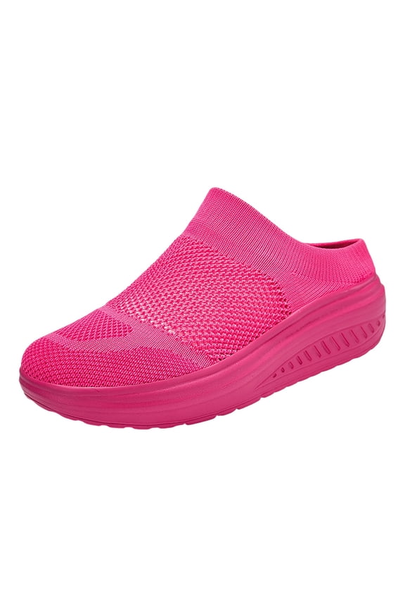 Mules for Women Men Orthopedic Shoe with Arch Support Diabetic Air-Cushion Slip-On Walking Shoes Breathable Lightweight Clogs Mesh Slippers Open Back Slip On Shoes