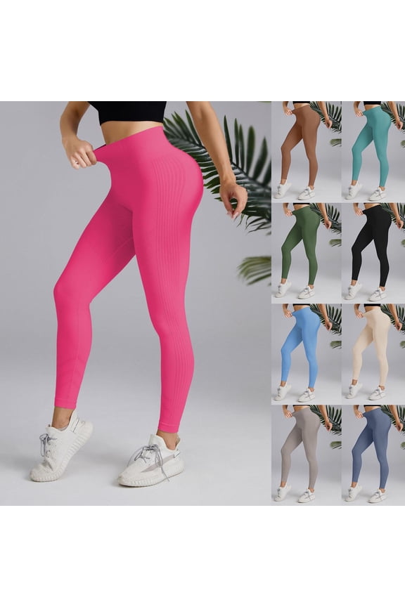 Ropa Mujer Relaxed Fit Stretchable Fabric Scrunch Soft Opaque Slim Tummy Control Printed Pants for Running Cycling Yoga