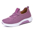 thumbnail image 1 of CHENge On Sneakers Women Breathable Mesh Knitted Woven Low Top Walking Shoes Lightweight Wide Width Non- Cloud Slide Orthopedic Shoes, 1 of 9